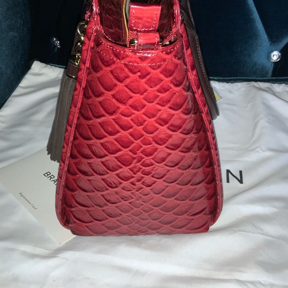 Brahmin Harper & Wallet in Scarlet Vardo - Picture 5 of 11